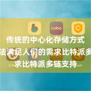 传统的中心化存储方式已经无法满足人们的需求比特派多链支持