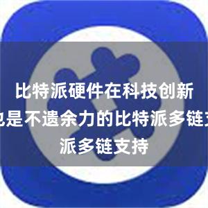 比特派硬件在科技创新上也是不遗余力的比特派多链支持