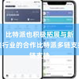 比特派也积极拓展与新兴行业的合作比特派多链支持