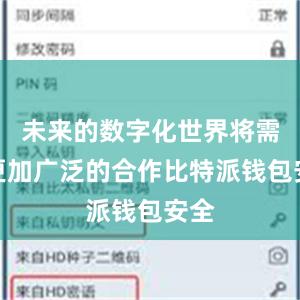 未来的数字化世界将需要更加广泛的合作比特派钱包安全